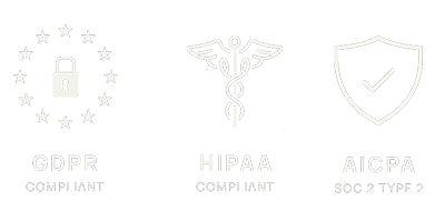 GDPR, HIPAA, SOC2 complience